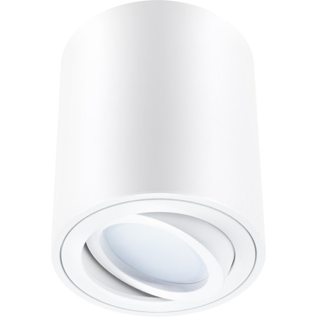 HALOGEN Spot Tube Moving Round White 84mm + LED žiarovka GU10 6W 120° 3000K AMAT-M LUMILED