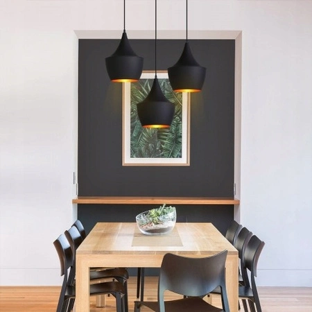 Stropné svietidlo Masterled Hanging E27 Black Gold Karo