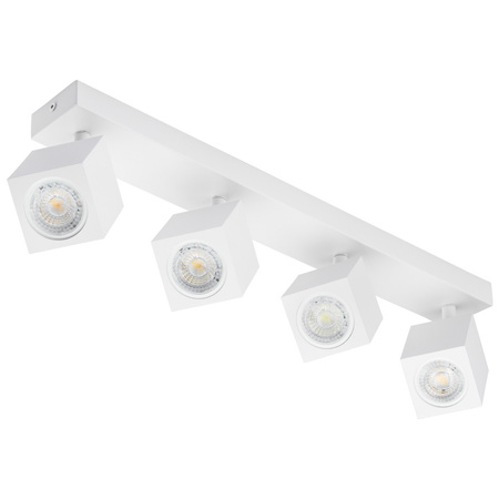 Bodové stropné svietidlo 4xGU10 QUANTUS Beam Bar White