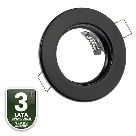 ARDALI Čierny plech MR16 GU10 kruhové svietidlo HALOGEN na zapustenú montáž