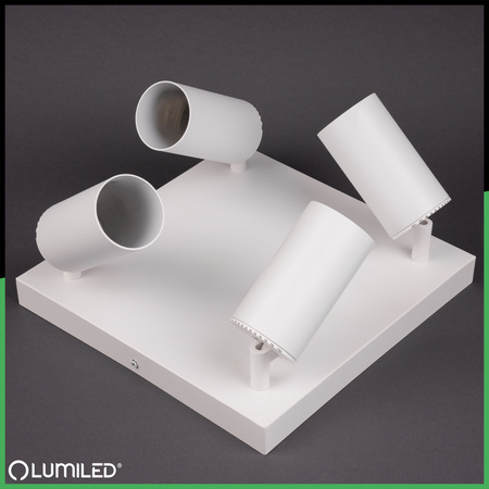 Stropné svietidlo Plafond SPOT TUBA Reflektor Halogénové svietidlo 4x GU10 TABULA LUMILED