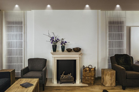 LED zapustené stropné zapustené bodové svietidlo 5W 400lm 4000K, neutrálna biela sieť biela strieborná Downlight Slim Ledvance