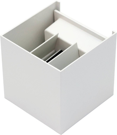 Vonkajšie fasádne svietidlo KINKIET LED 2x 3W 4000K IP54 Leo White