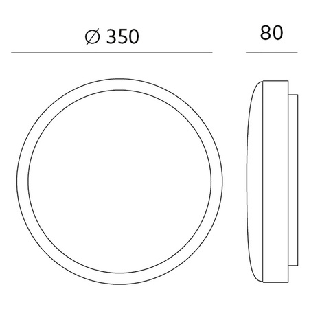 LED stropné svietidlo do kúpeľnepovrchovou montážou 24W 1712lm 4000K, neutrálna biela 115° so senzorom pohybu a súmraku Biele IP44 IK06 Zoe Kobi