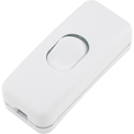 Kolískový spínač pre nacvakávací kábel biely