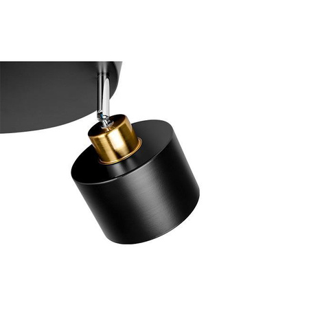 Spot Tuba Stropné svietidlo Reflektor Halogénové svietidlo 3x E27 Pohyblivé Čierna meď Elza Masterled