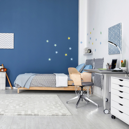 LED 5W 200lm CCT 270° dobíjacia čierna stolová lampa Visua Kobi