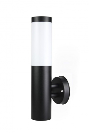 Vonkajšia záhradná lampa fasádna KINKIET LED Inox ST 025 BL E27 Round Su-Ma