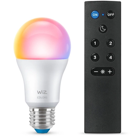LED žiarovka E27 A60 8,5W = 60W 806lm 2200-6500K RGB + TW Smart SMART WiFi Bluetooth aplikácia WiZ + diaľkový ovládač