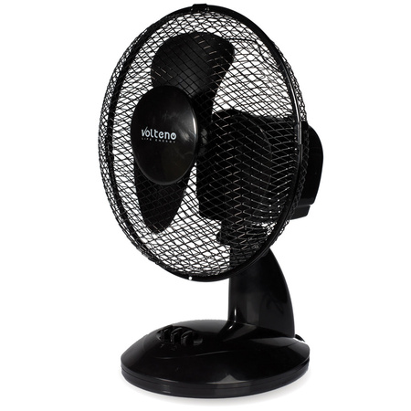 Stolný ventilátor Cirkulácia vzduchu Stojanový veterný ventilátor 37cm 21W čierny
