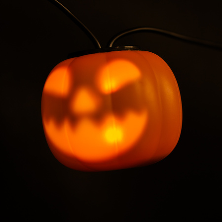 Batériový veniec 8xLED Dekoratívne tekvice 4,45 m Halloween svetlá + USB C