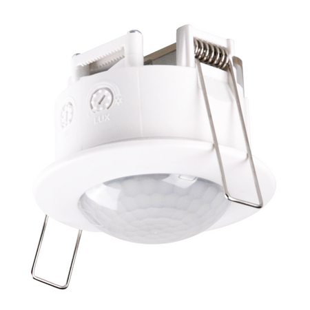 PIR senzor pohybu a súmraku 6m 120° pod omietku biely Sanico Goldlux