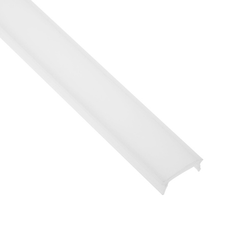 Hliníkový profil pre LED KM36 Silver Povrchová montáž 2m + Mliečny kryt + Koncové krytky