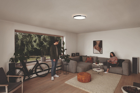 Plafond LED stropné svetlo 30W 2100lm CCT stmievateľné okrúhle čierne SMART+ WiFi Lisa Ledvance