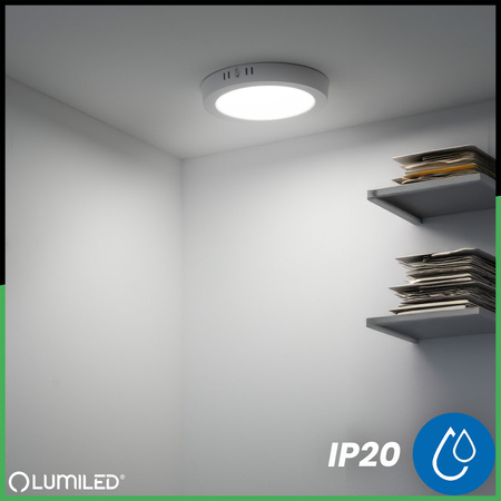 LED stropné svietidlo 12W Round 4000K GLOW White LUMILED