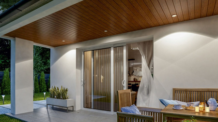 Kruhové halogénové svietidlo na zapustenú montáž Satin AQUS + LED žiarovka GU10 1,5 W 4000K neutrálna biela 36° Lumiled