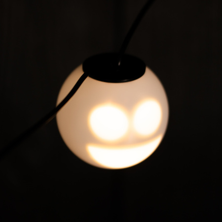 Vianočná girlanda 8x LED na batérie dekoratívni snehuliaci duchovia 4,33 m hrajúci bielo +USB C