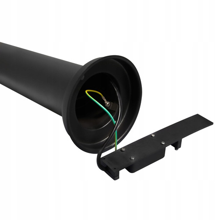 Vonkajšia stojaca lampa LED E27 so senzorom pohybu a súmraku čierna IP44 Manila 45 cm Masterled