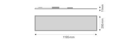 LED panelové stropné svietidlo nástenné 37W 4100lm CCT stmievateľné zapustené štvorcové biele SMART+ ZigBee Ledvance