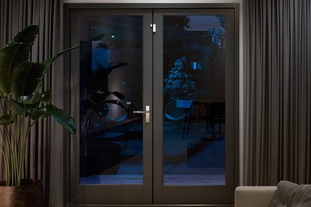 Inteligentný kontaktný snímač pre okná a dvere Biely batériový kontaktný snímač Zigbee Secure Philips HUE