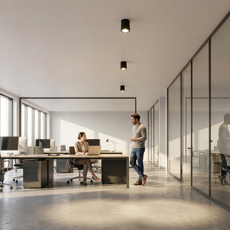 Stropné svietidlo APUS 13 Spot TUBA čierna E27