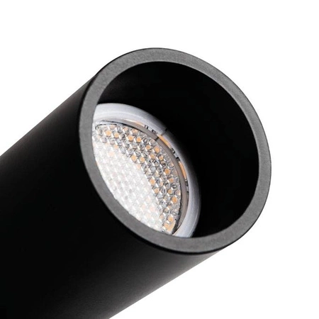 Moderná čierna trubicová závesná lampa do kuchyne 4W 3000K