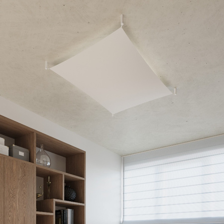 Stropné svietidlo na povrch 6x G13 Plafond Rectangular White Minimalist Luna Sollux