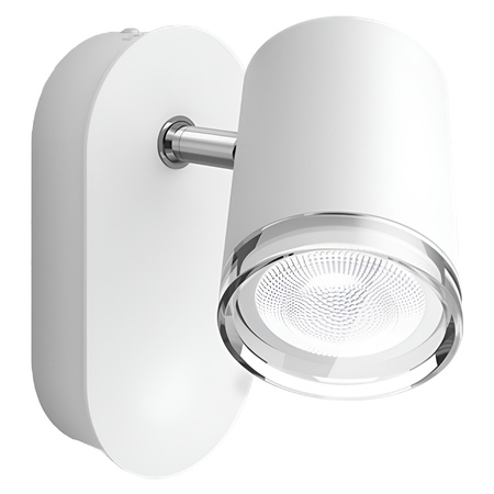 Kúpeľňové bodové svetlo LED nástenné svietidlo Spot Adore White 5W IP44 CCT PHILIPS HUE Bluetooth + stmievač