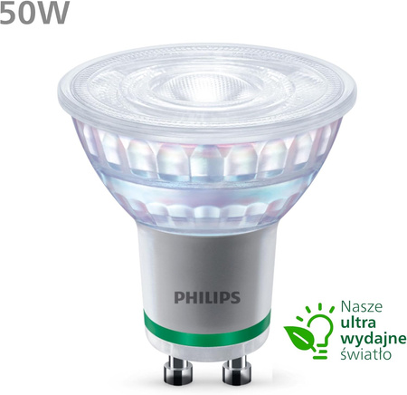 LED žiarovka GU10 reflektor PAR16 2,1W = 50W 400lm 190lm/W 3000K teplá biela 36° CLASS A UltraEfficient Philips
