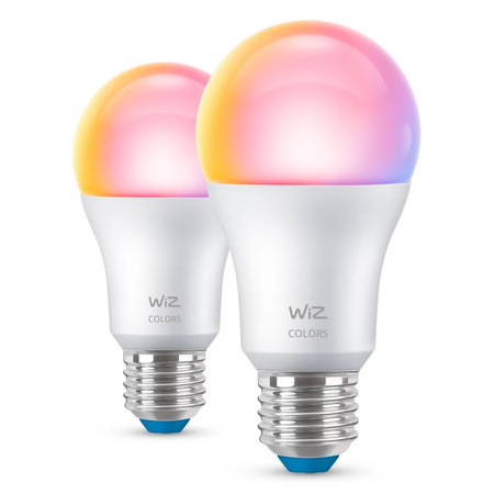 2x LED žiarovka E27 A60 8,5W = 60W 806lm 2200-6500K RGB + TW Smart SMART WiFi Bluetooth App WiZ