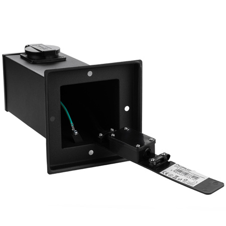 Záhradný stĺpik IBERI Outdoor Standing 230V 22cm 2x sieťová zásuvka LUMILED