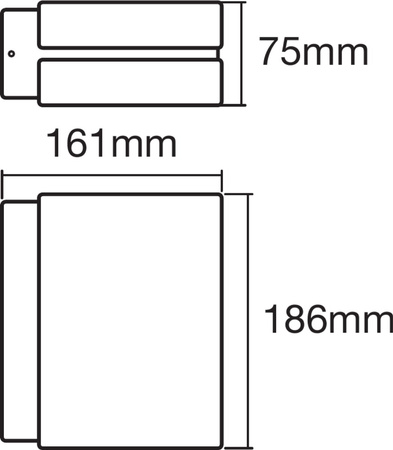 Vonkajšia záhradná lampa LED fasádna nástenná lampa 12,5W 950lm 3000K IP44 Endura Ledvance sivá