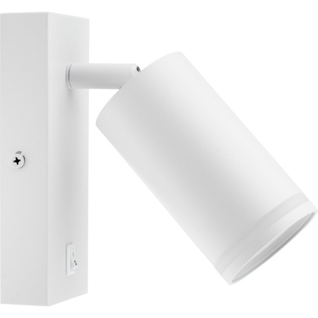 Nástenná povrchová lampa na čítanie GU10 White Matte Ring Masterled