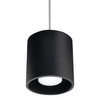 Stropné závesné svietidlo GU10 Cylindrické čierne Moderné Orbis Sollux