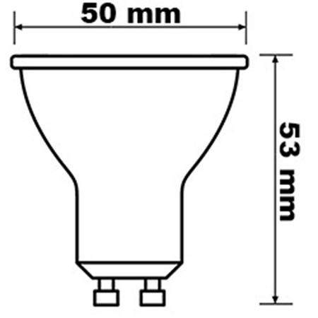 LED žiarovka GU10 6,9W = 80W 575lm 4000K neutrálna biela 36° BELLALUX