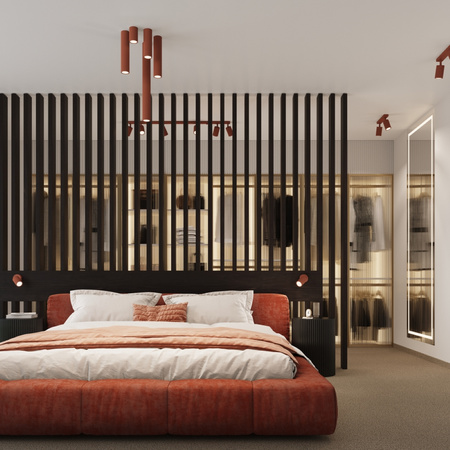 Nástenné svietidlo Reflektor Tuba Spot 1x GU10 Ochre Red Carbon Deep Space SL.1636 Sollux