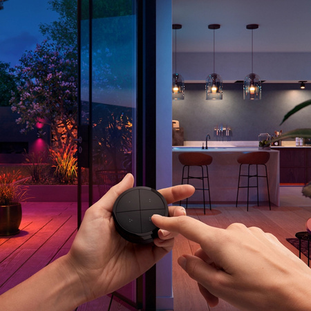 Ovládač Stmievač Diaľkové ovládanie čierne Zigbee Bluetooth Tap Dial Switch Philips HUE