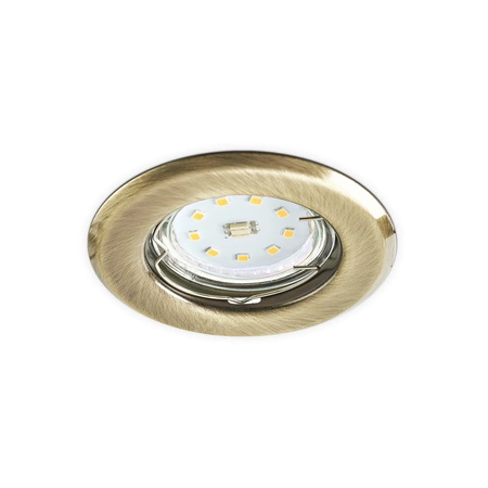 Zapustené halogénové bodové svietidlo GU10 Patina Round Kobi