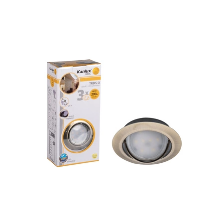 LED bodové svietidlo na zapustenú montáž Nastaviteľné GU10 Patina Tribis Kanlux