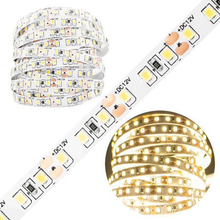 LED pásik 12V 48W 600LED 2835 Neutrálny 8mm 5m