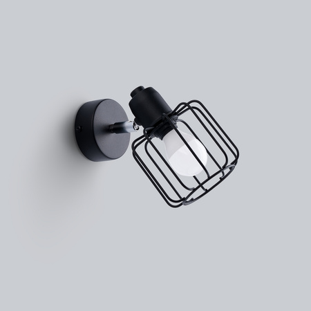 Nástenné svietidlo Nástenné svietidlo E14 Geometric Geometric Black Modern Beluci Sollux