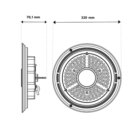 Priemyselné LED výrobné svietidlo HIGH BAY 150W 4000K IP65 pre BLITZ LUMILED Warehouse