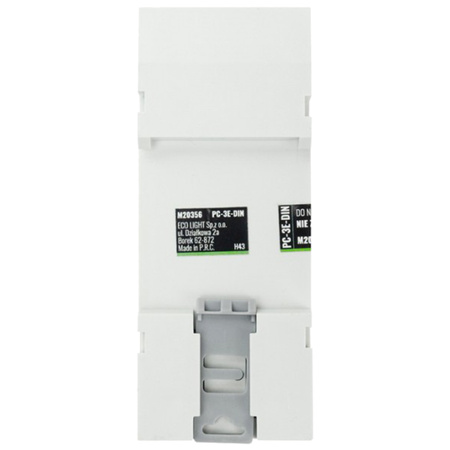 Časovač zapnutia/vypnutia LCD Digitálny plán 7 dní PC-3E-DIN Ecolight