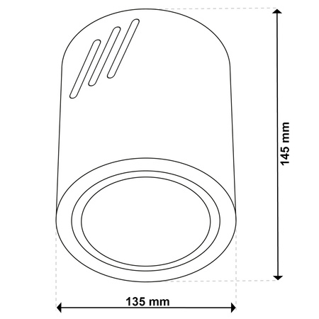 Stropné svietidlo APUS 13 Spot TUBA biela E27