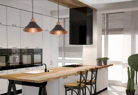 Stropné závesné svietidlo E27 Black Industrial GARRET S 6443 Nowodvorski