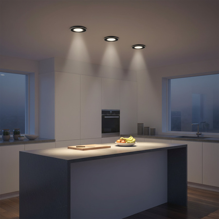 Sanico Goldlux 3,5 W 250 lm 3000K, teplá biela čierny SUN OLAL bodové svietidlo