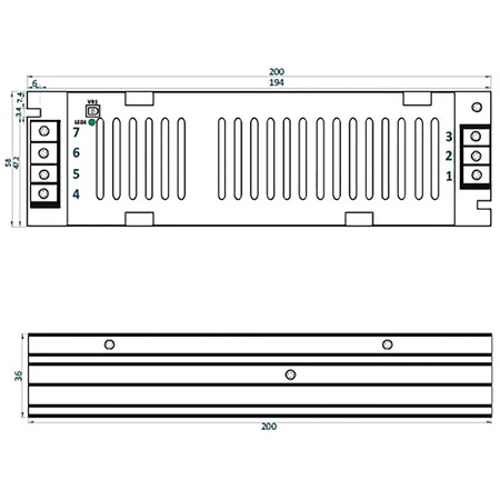 LED modulárny napájací zdroj 12V 150W 12,5A ADLS-150-12 ADLER