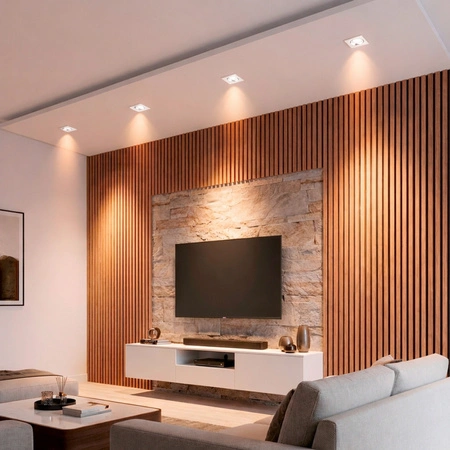 Svietidlo HALOGEN na zapustenú montáž Pohyblivé štvorcové svietidlo PICTOR White Sheet MR16 GU10