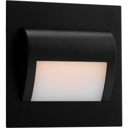 Schodiskové svietidlo DECORUS 9 LED 1,2 W Black teplá biela ProVero