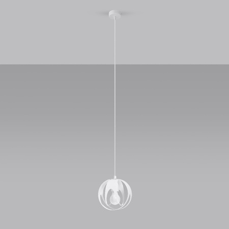 Stropné závesné svietidlo E27 sférické biele Moderné svietidlá Sollux